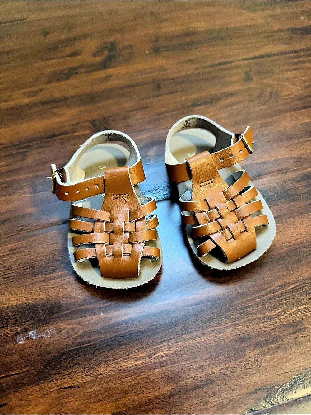 Sun-San Salt Water Sandals Brown Baby US 3